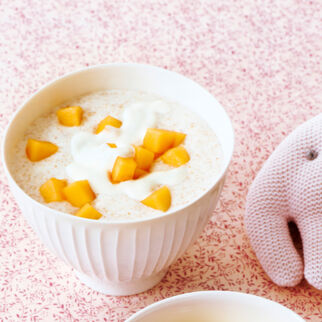 Grießbrei mit Melone Grießbrei mit Melone