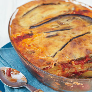 Griechischer Auberginen-Kartoffel-Auflauf Griechischer Auberginen-Kartoffel-Auflauf