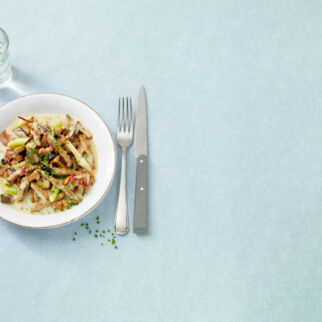 Geschnetzeltes Schweinefilet mit Waldpilzen Geschnetzeltes Schweinefilet mit Waldpilzen