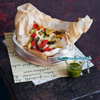 Fetapäckchen mit Gemüse Fetapäckchen mit Gemüse