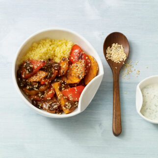 Süsskartoffel-Paprika-Gemüse Süsskartoffel-Paprika-Gemüse