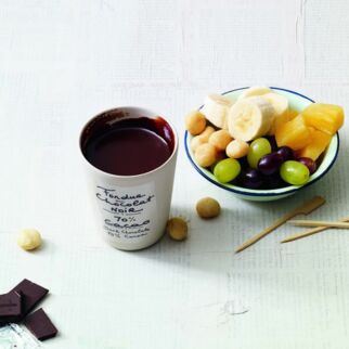 Mandel-Schoko-Fondue Mandel-Schoko-Fondue