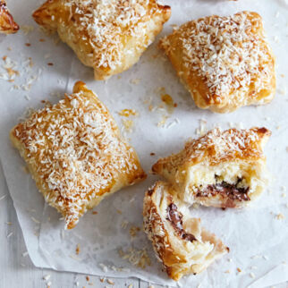 Schoko-Bananen-Taschen Schoko-Bananen-Taschen