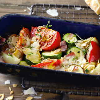 Ofengemüse mit Schinken Ofengemüse mit Schinken