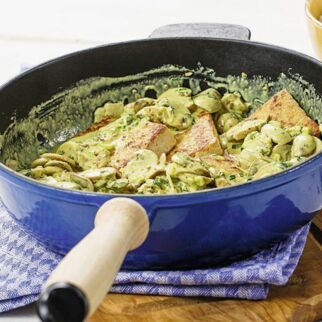 Tofu mit Currypilzen Tofu mit Currypilzen