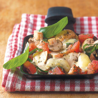 Tomatenpilze mit Gorgonzola Tomatenpilze mit Gorgonzola