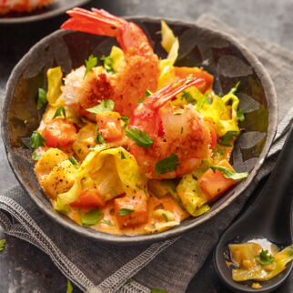 Kokosragout mit Garnelen Kokosragout mit Garnelen