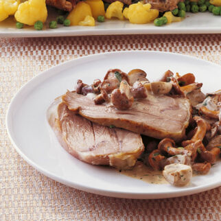 Kalbshaxe mit Pilzen Kalbshaxe mit Pilzen