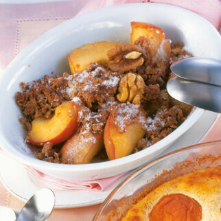 Gebackene Äpfel mit Zimt-Streuseln Gebackene Äpfel mit Zimt-Streuseln