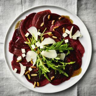 Reh-Carpaccio mit Roter Bete