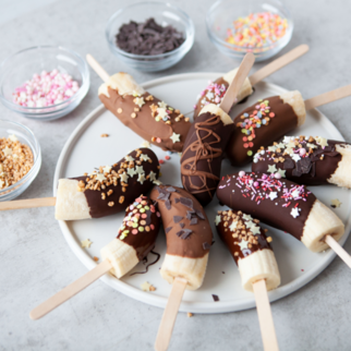 Bananeneis am Stiel Bananeneis am Stiel