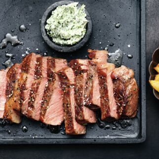Ribeye-Steak rückwärts Ribeye-Steak rückwärts
