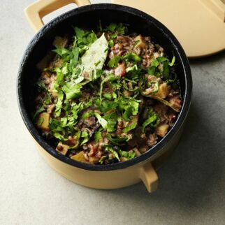 Belugalinsen mit Ingwer Belugalinsen mit Ingwer