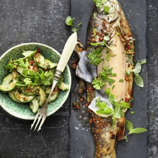 Gebackener Saibling Asia-Style Gebackener Saibling Asia-Style