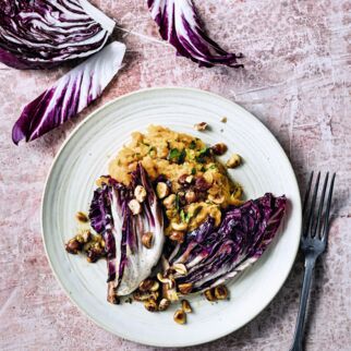 Süßkartoffelstampf mit Radicchio Süßkartoffelstampf mit Radicchio