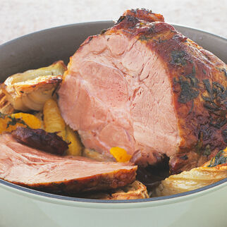 Schweinebraten mit Orangen und Zitrone Schweinebraten mit Orangen und Zitrone