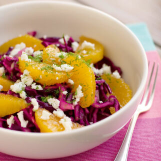 Rotkohlsalat mit Feta Rotkohlsalat mit Feta