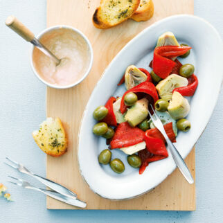 Antipasti-Mix mit Thunfischsauce Antipasti-Mix mit Thunfischsauce