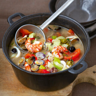 Meeresfrüchte-Gemüse-Eintopf Meeresfrüchte-Gemüse-Eintopf