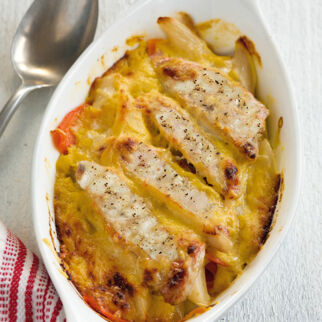 Rotbarsch-Schwarzwurzel-Gratin Rotbarsch-Schwarzwurzel-Gratin