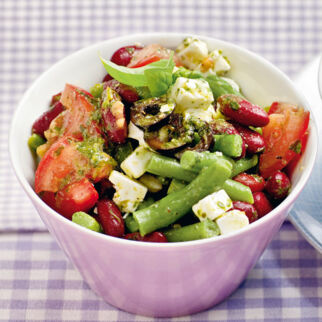Zweierlei Bohnen-Salat mit Schafkäse Zweierlei Bohnen-Salat mit Schafkäse