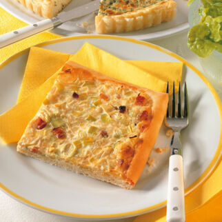 Zwiebelkuchen mit Lauch Zwiebelkuchen mit Lauch