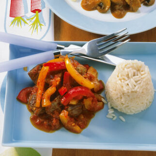 Lammtopf mit Paprika Lammtopf mit Paprika