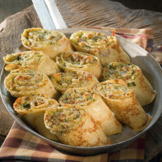 Gefüllte Buchweizenpfannkuchen Gefüllte Buchweizenpfannkuchen