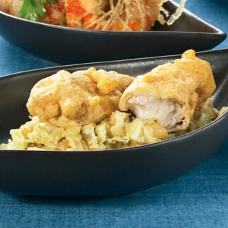 Fischstäbchen mit Chinakohl Fischstäbchen mit Chinakohl