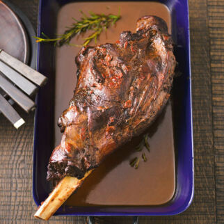 Gamskeule mit Hagebuttensauce Gamskeule mit Hagebuttensauce