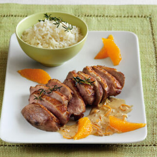 Entenbrust mit Orangensauce Entenbrust mit Orangensauce