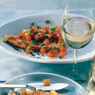 Zanderfilet mit Tomaten Zanderfilet mit Tomaten
