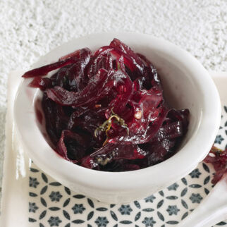 Rotwein-Honig-Zwiebeln Rotwein-Honig-Zwiebeln