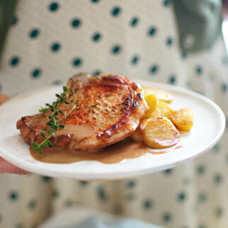 Schweinekotelett mit Honig-Balsamico-Sauce