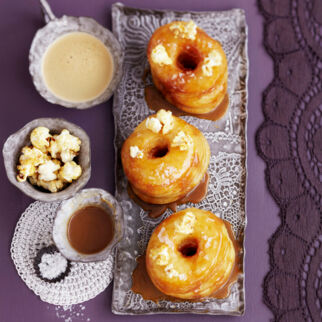 Caramel and Popcorn Cronuts Caramel and Popcorn Cronuts