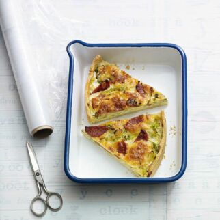 Wirsingquiche mit Chorizo Wirsingquiche mit Chorizo
