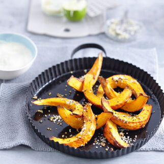 Ofenkürbis mit Tofunaise Ofenkürbis mit Tofunaise