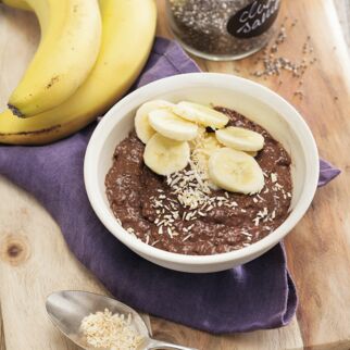 Overnight-Schoko-Chia mit Banane Overnight-Schoko-Chia mit Banane