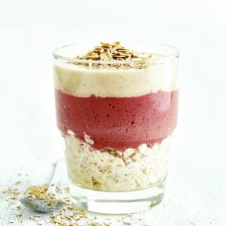 Overnight Kirsch-Banane-Gläschen Overnight Kirsch-Banane-Gläschen