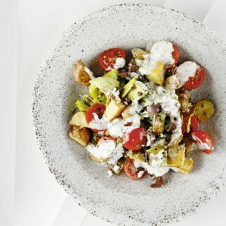 Mediterraner Kartoffelsalat aus dem Ofen Mediterraner Kartoffelsalat aus dem Ofen