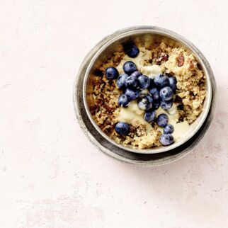 Quinoa-Rosinen-Porridge