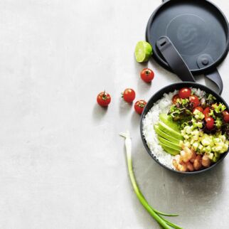 Reis-Bowl mit Ananassalsa Reis-Bowl mit Ananassalsa