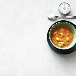 Tomatensuppe mit Tortellini Tomatensuppe mit Tortellini