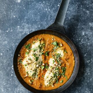 Fisch in Paprikasauce Fisch in Paprikasauce