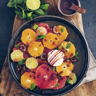 Winterlicher Zitrussalat Winterlicher Zitrussalat