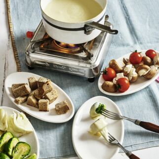 Käsefondue auf leichte Art Käsefondue auf leichte Art