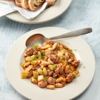 Wei&szlig;e Bohnen mit Fenchel und Salsiccia