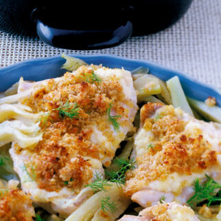 Fisch mit Meerrettichkruste Fisch mit Meerrettichkruste