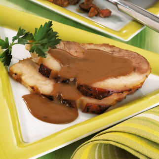 Glasierte Spanferkelkeule Glasierte Spanferkelkeule