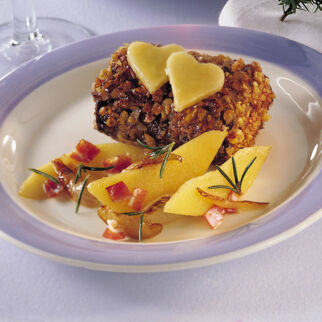 Rehmedaillons mit Nusskruste Rehmedaillons mit Nusskruste